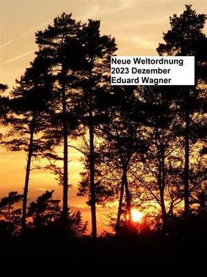 cover image of Neue Weltordnung 2023 Dezember